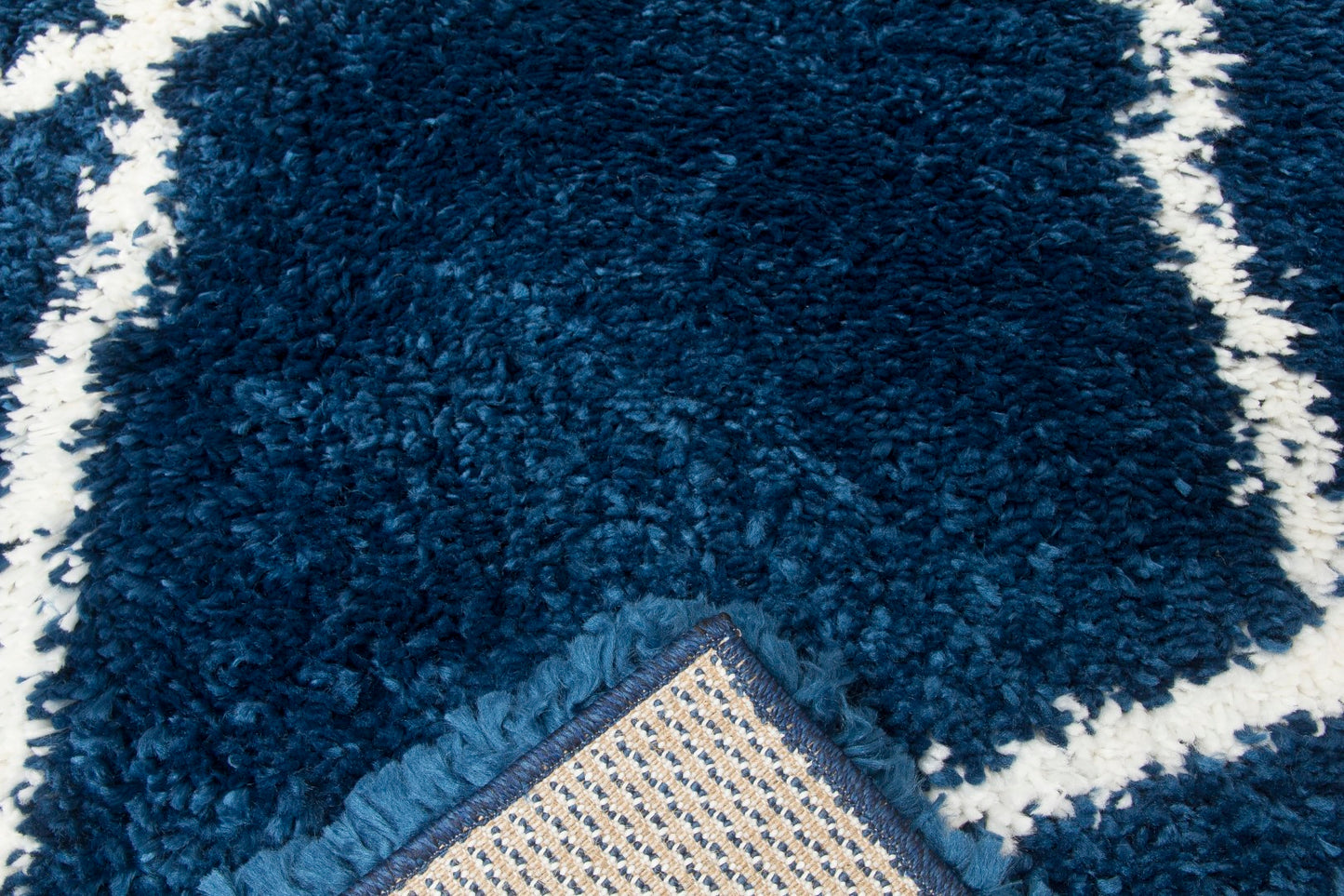 Fantasia Trellis Rug Blue/ White