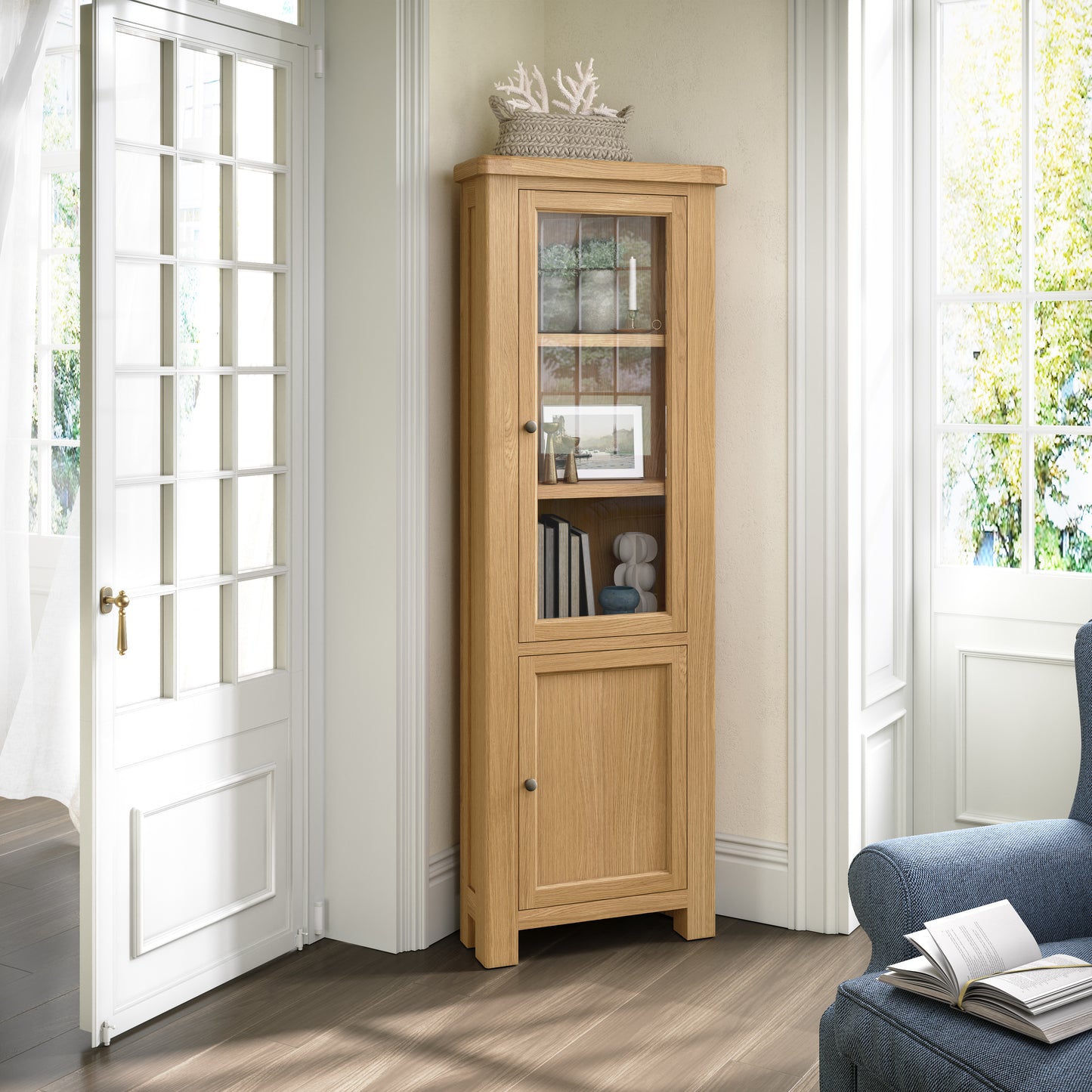 Newport Corner Display Cabinet