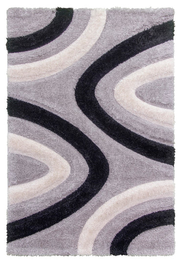 Lush Ripple Rug Grey