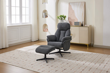 Stanley Swivel Leisure Chair w/ Stool