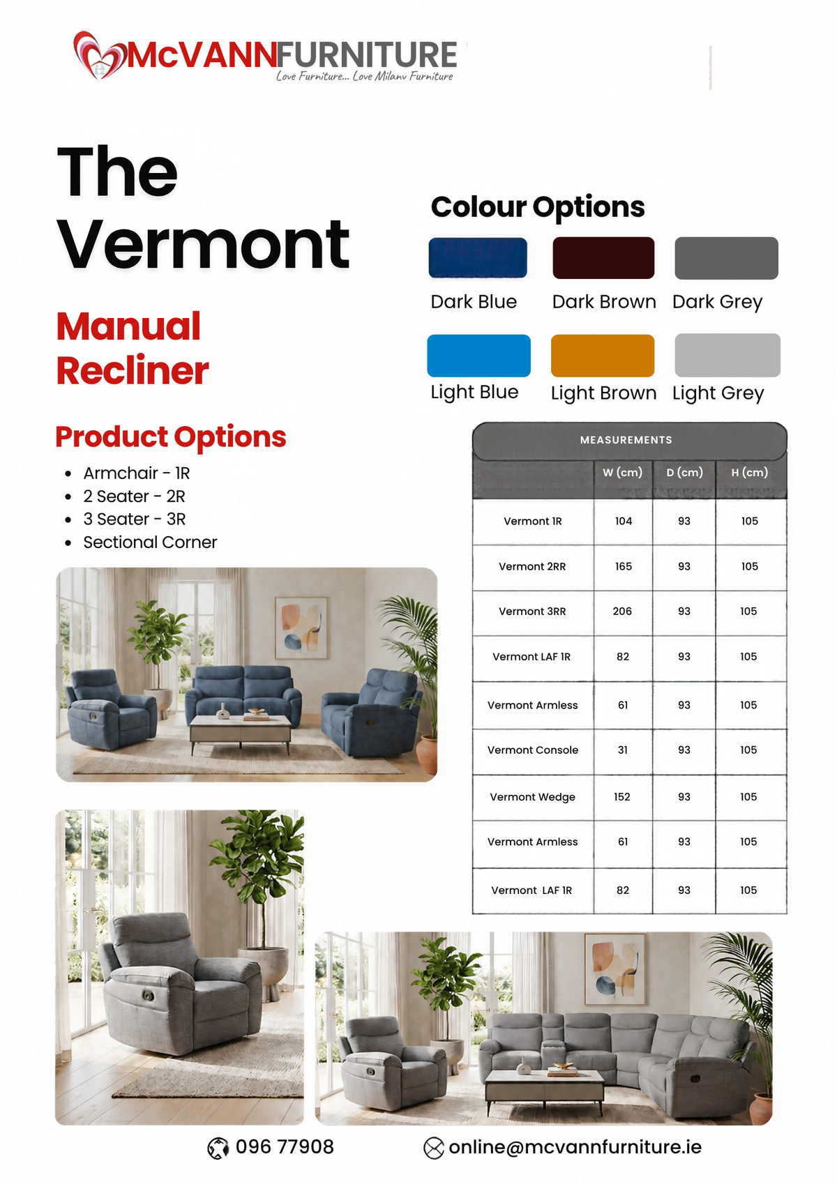 The Vermont Manual Recliner