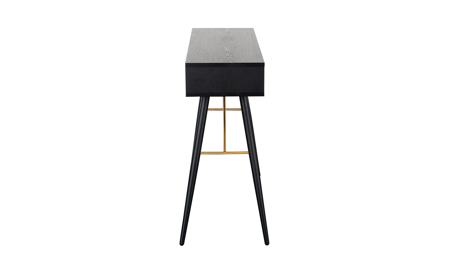 Barca Console Table 900 - Black and Copper