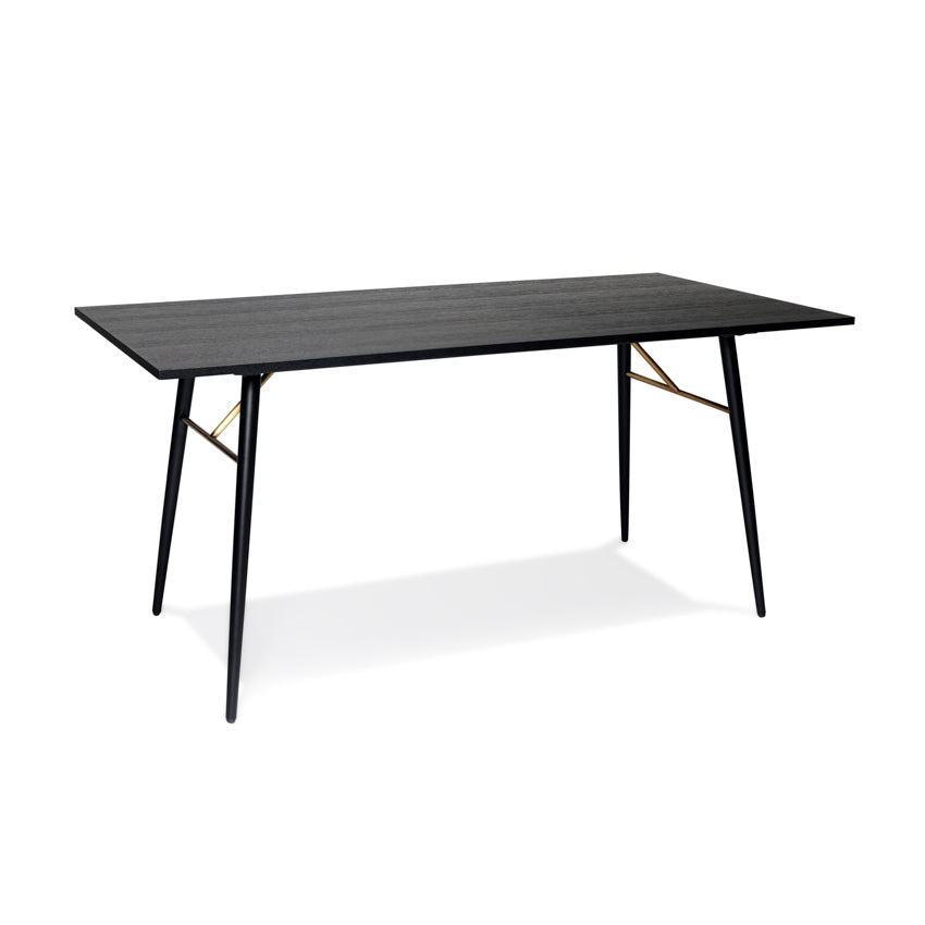 Barca Dining Table 1200 - Black and Copper