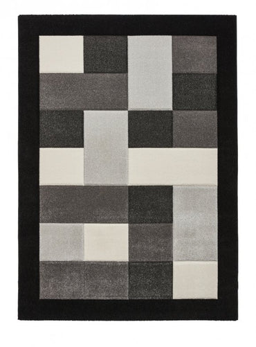 Brook BRK04 Rug Black/Grey