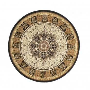 Heritage 4400 Rug Black/Cream Circle