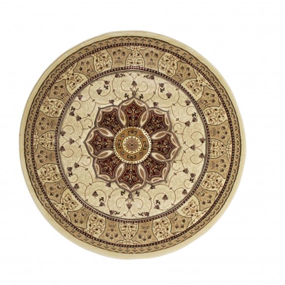 Heritage 4400 Rug Cream/Red Circle