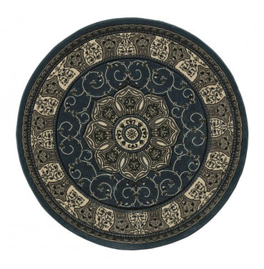 Heritage 4400 Rug Dark Blue Circle