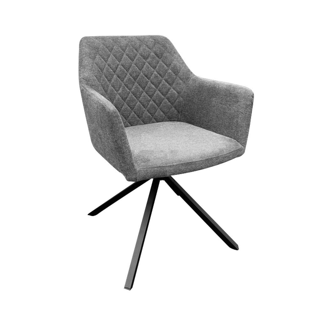Patti Swivel Dining Chair Grey Quality Home Furniture
