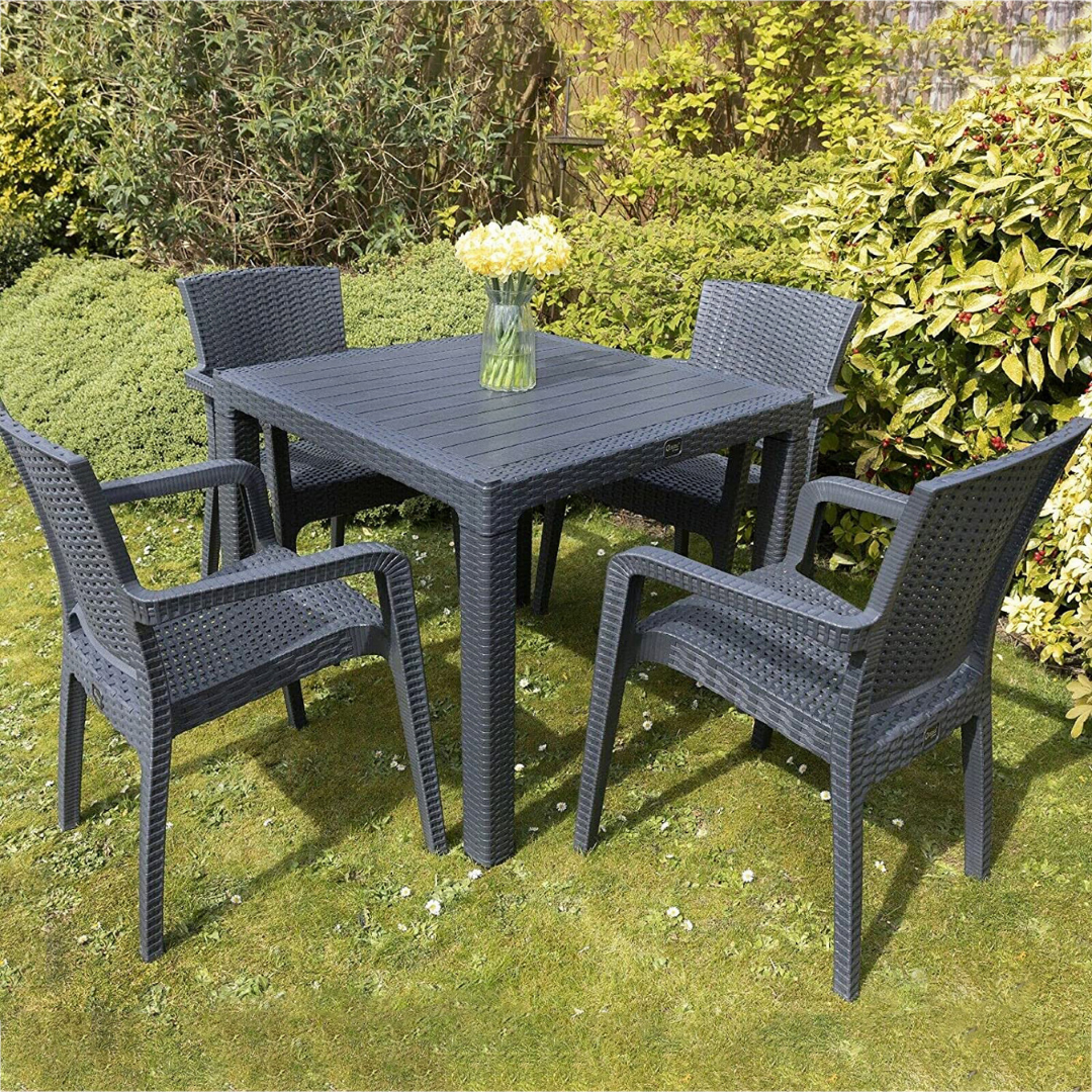 outdoor garden table and chairs at McVann Furniture