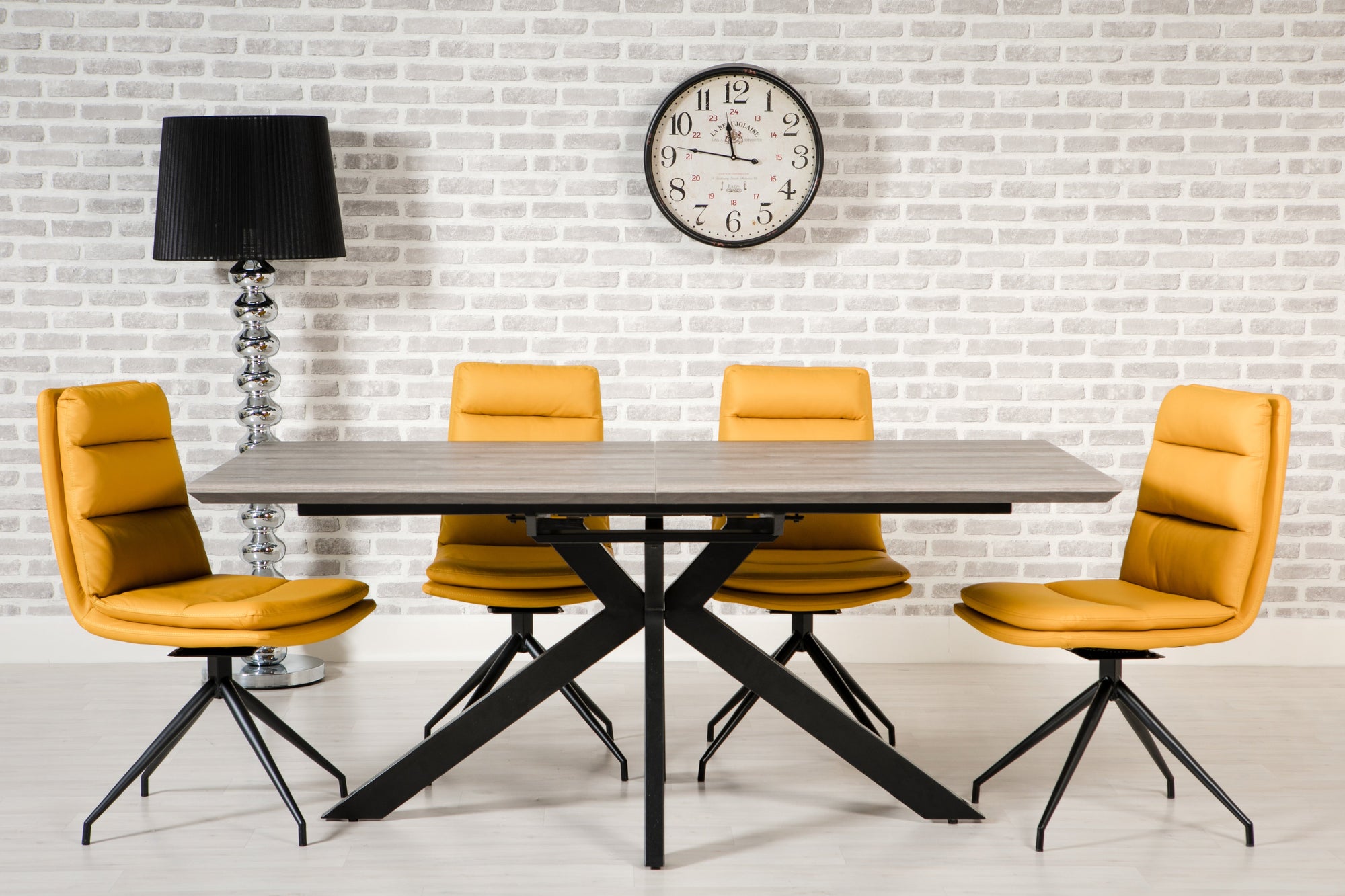 murrisk table and novella dining chairs at McVann Furniture