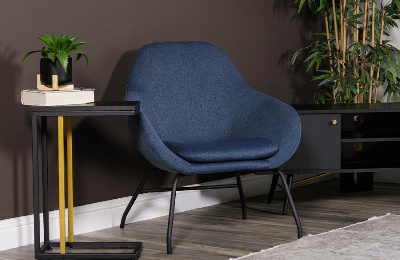 orange accent chair at mcvann furniture