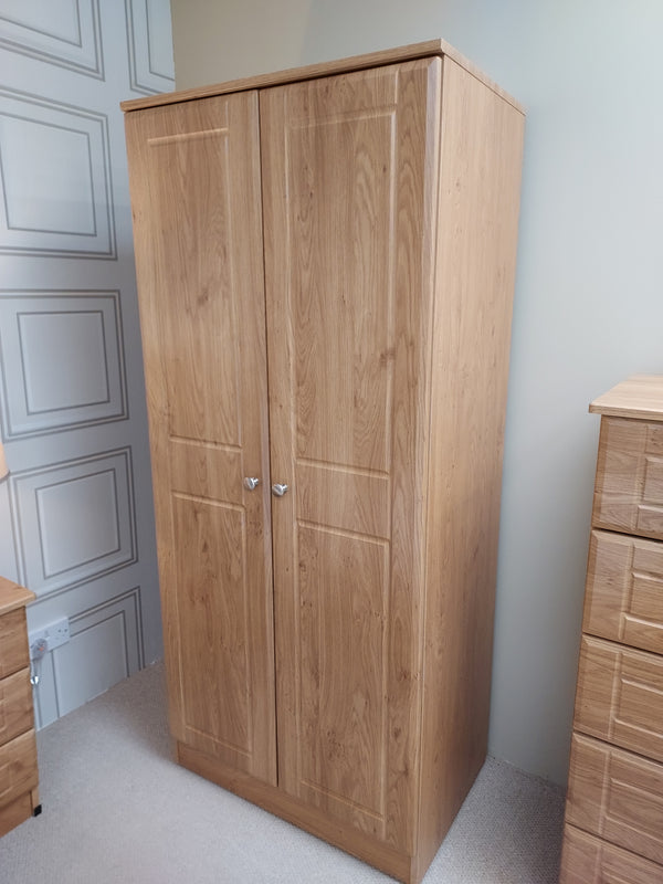 Cedar 2 Door Wardrobe Oak