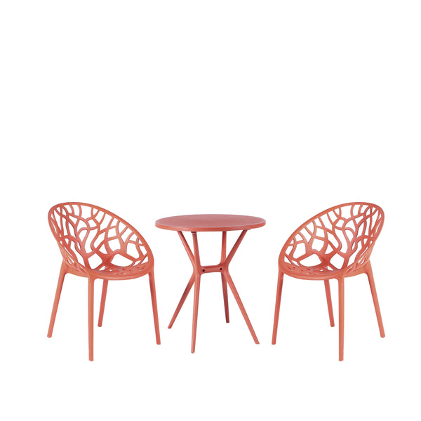Millie Trellis Garden Furniture Set - Dusty Pink