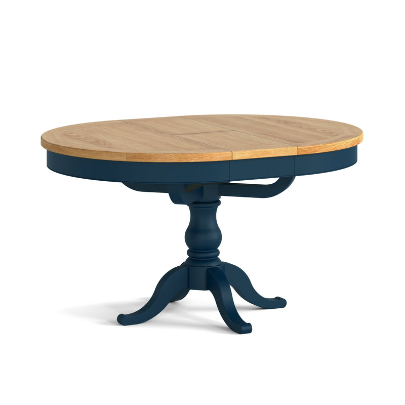Cheshire Round Extending Dining Table 1100/1400 Navy
