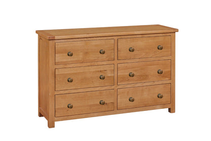 Ascott Double 6 Drawers - Oak