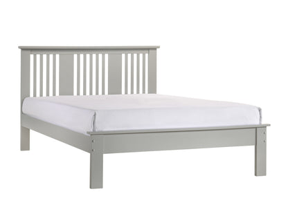 Alan Slatted Bed - Grey