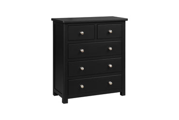 Archee 5 Drawer Chest - Black