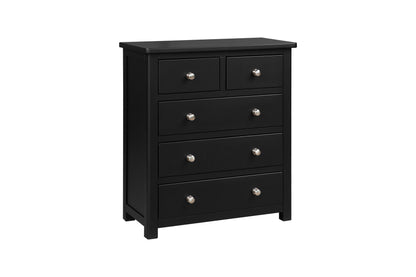 Archee 5 Drawer Chest - Black