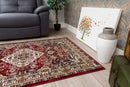 Azza Medallion Rug Red
