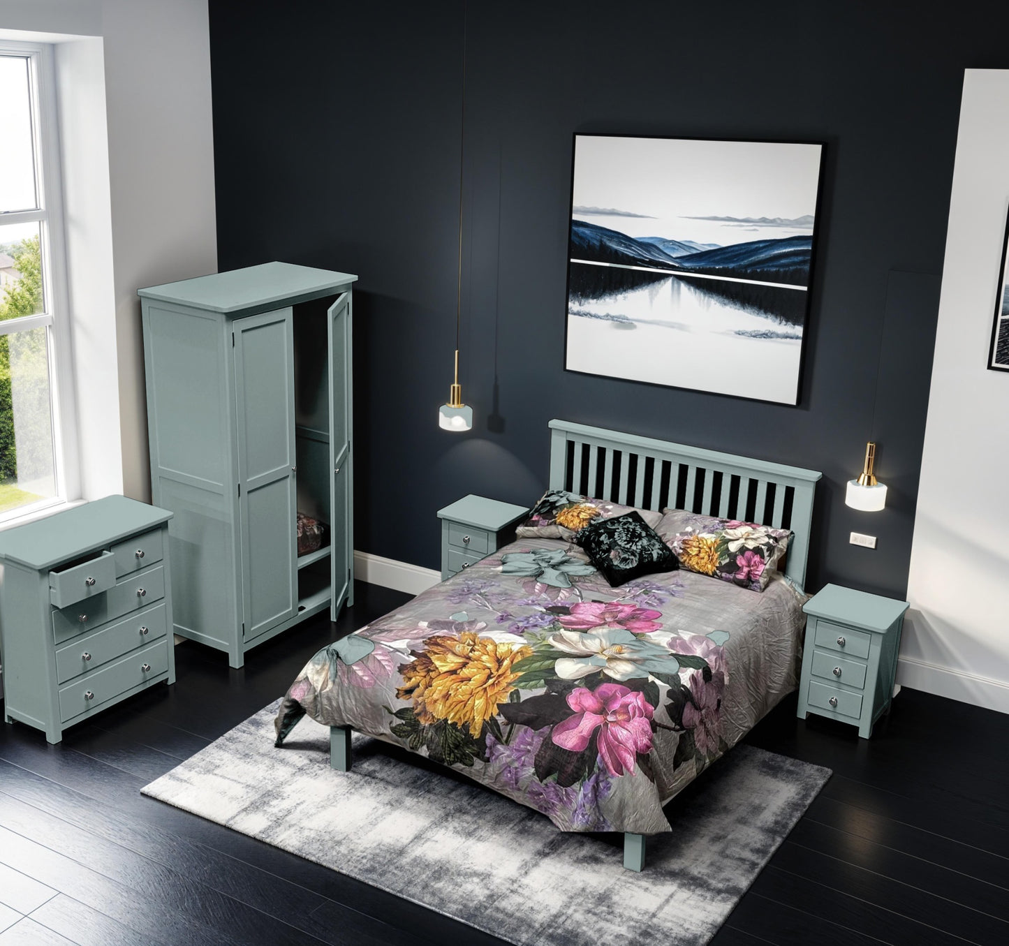 Bonnie Lime Green Bedside Table