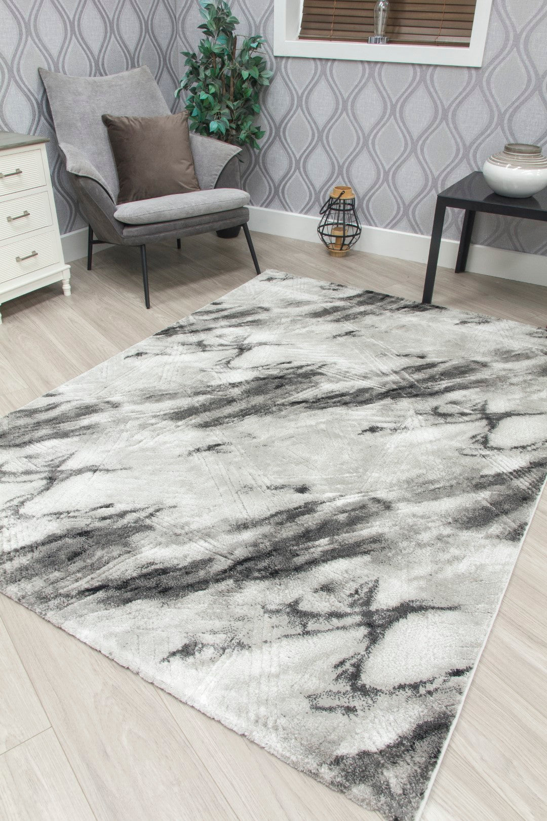 Bellair Quartz Rug Grey