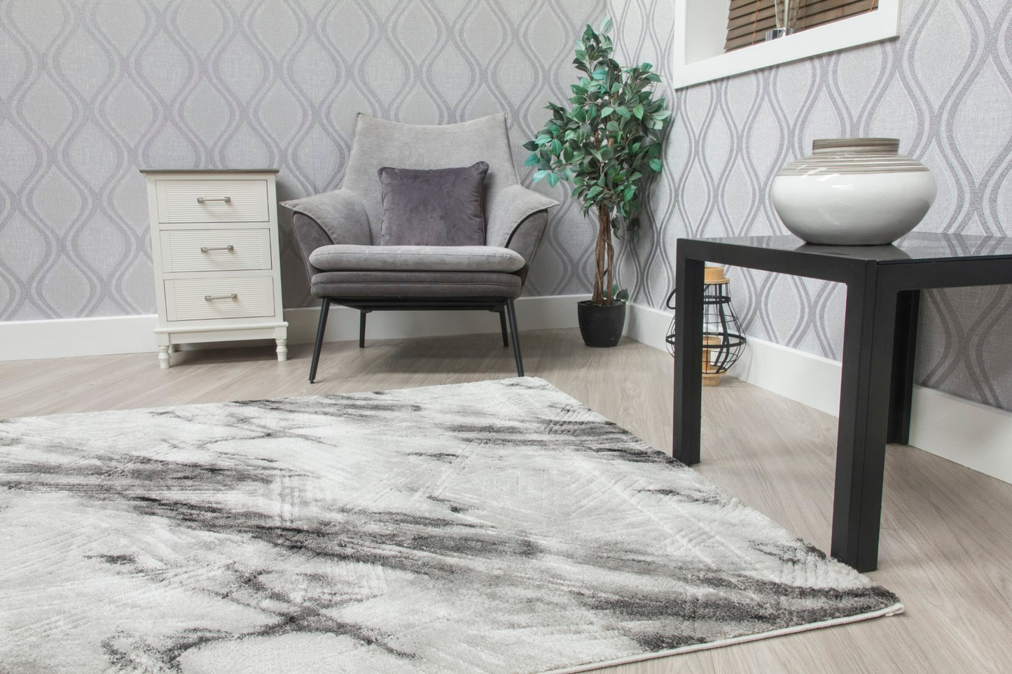 Bellair Quartz Rug Grey