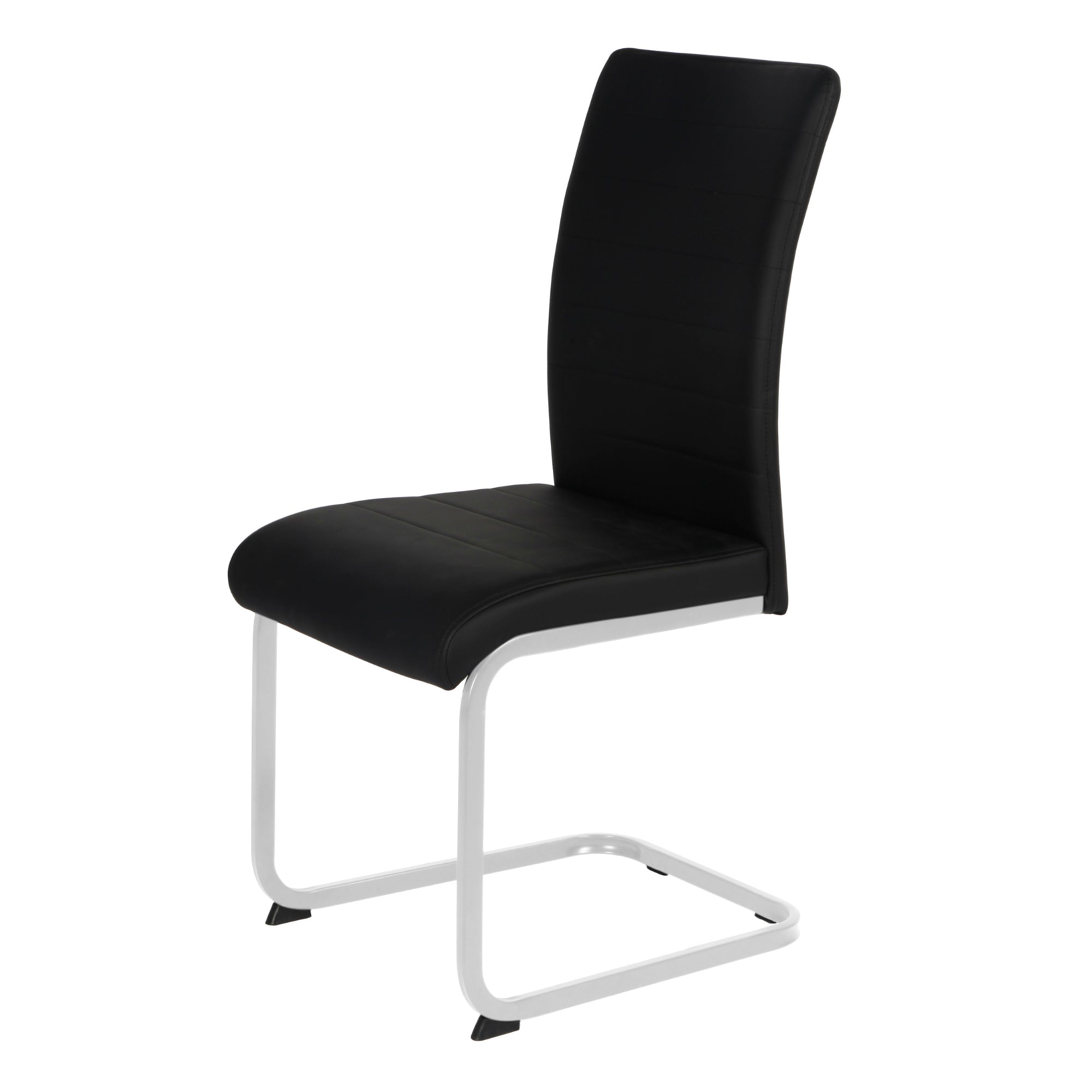 Leanne Chair Black PU Chrome Legs Quality Home Furniture