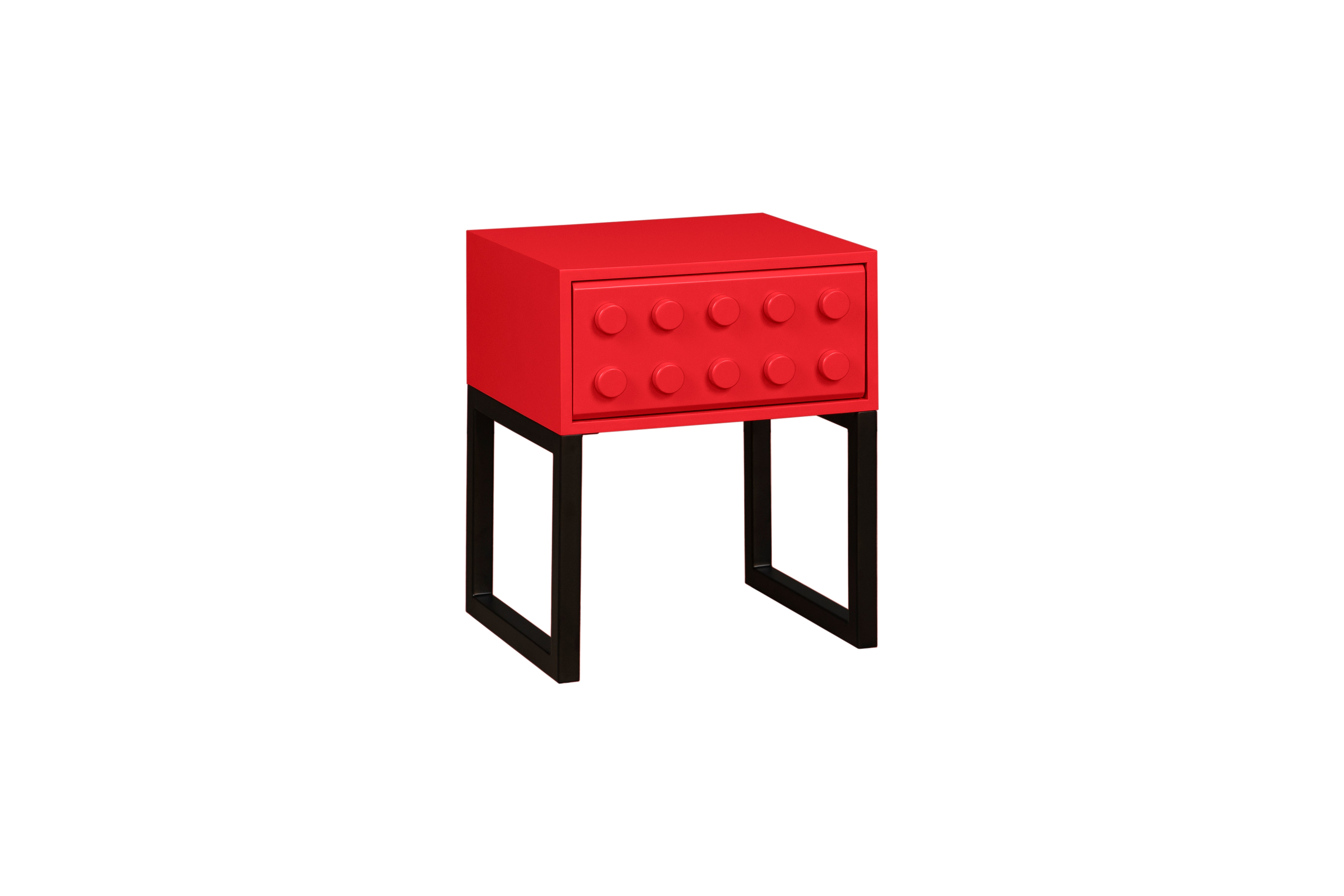 Block 1 Drawer Locker Red Quality Home Furniture McVann Furniture