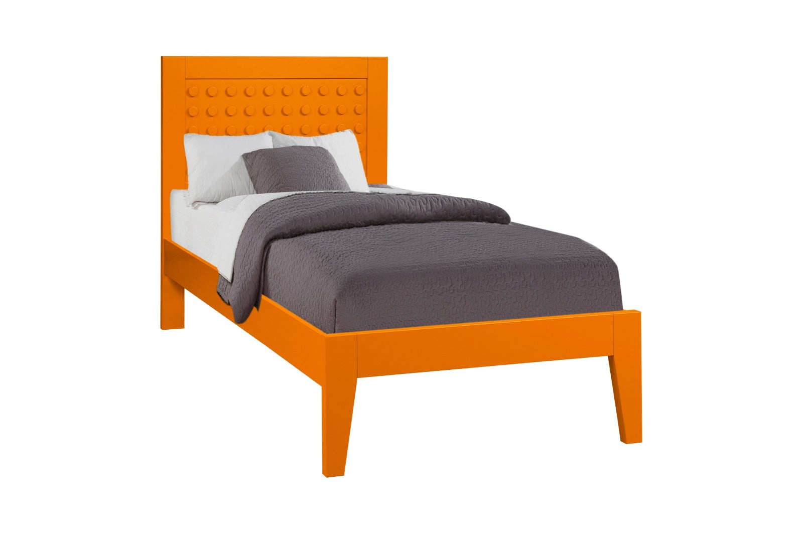 Block 4ft Bed Orange Quality Home Furniture McVann Furniture