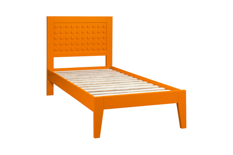 Block 4ft Bed Orange