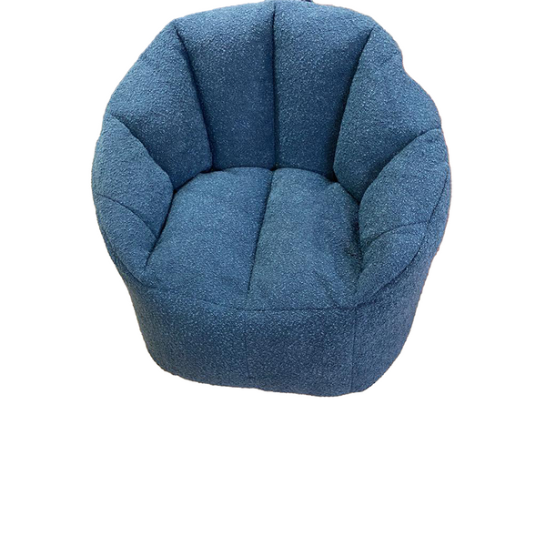 Snug Bean Bag Boucle Chair Navy Blue