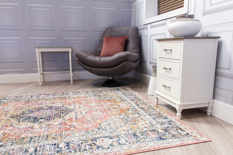 Boa Medallion Rug Pink