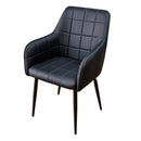 Bronco Dining Chair Black PU