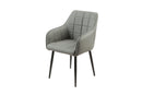 Bronco Dining Chair Grey PU