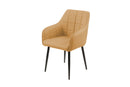 Bronco Dining Chair Yellow PU