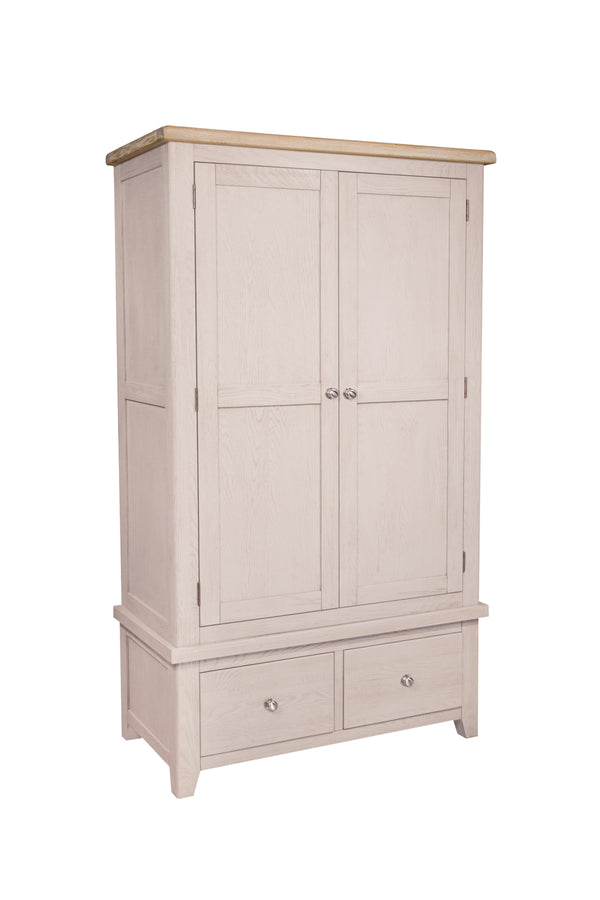 Seville Double Wardrobe With Drawers