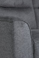 Carlos 3 Seater Sofa - Fixed  - Charcoal