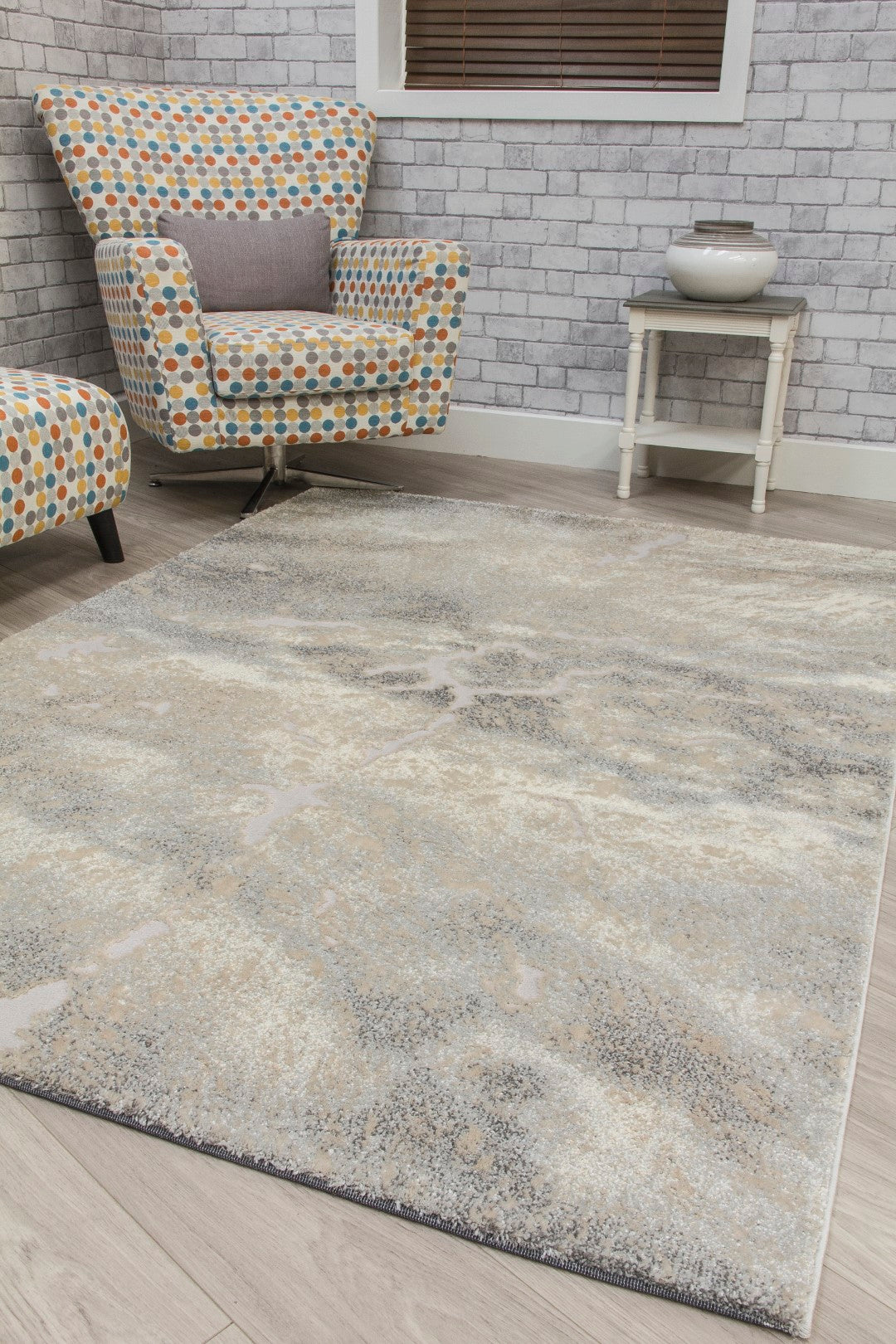 Calippo Mist Rug Light Grey/Cream