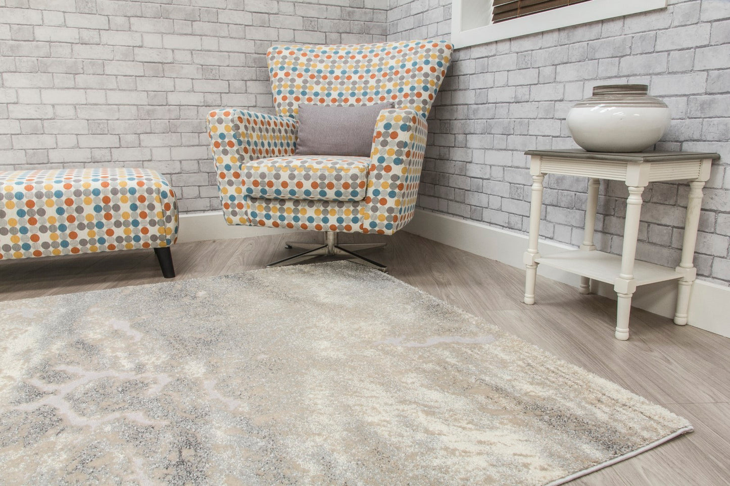 Calippo Mist Rug Light Grey/Cream