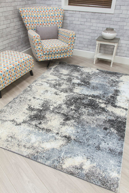 Calippo Storm Rug - Grey/Blue