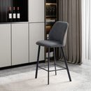 Charlotte Dark Grey Microfibre Stool