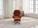 Kent Leisure Chair w/Footstool Rust
