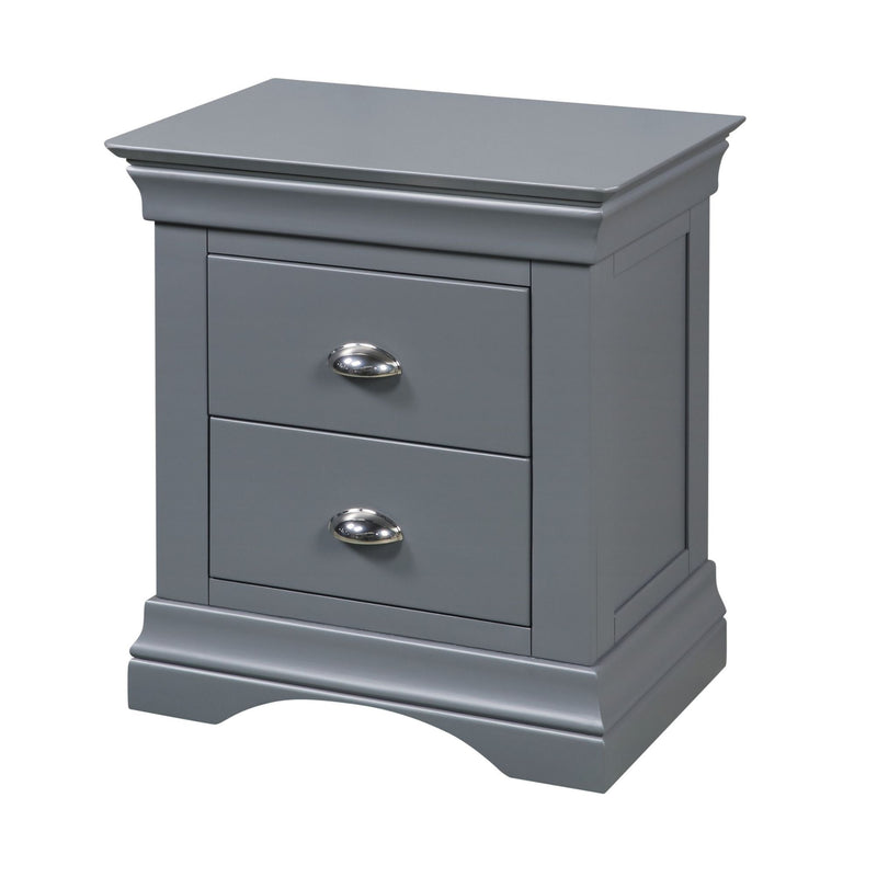 Dana Two Drawer Bedside Locker