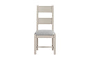 Dunne Dining Chair Fabric Seat - Grey