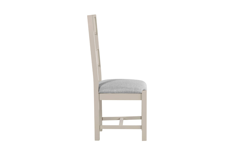 Dunne Dining Chair Fabric Seat - Grey