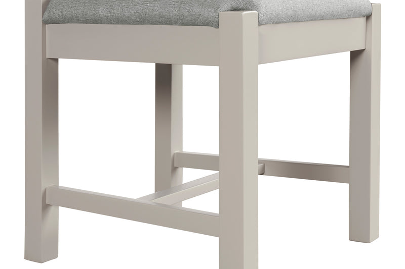 Dunne Dining Chair Fabric Seat - Grey