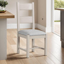 Dunne Dining Chair Fabric Seat - Grey