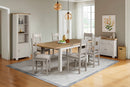 Dunne Extending Dining Table 1800/2460 -Taupe