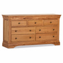 Delaware Oak 3+4 Drawer Wide Chest