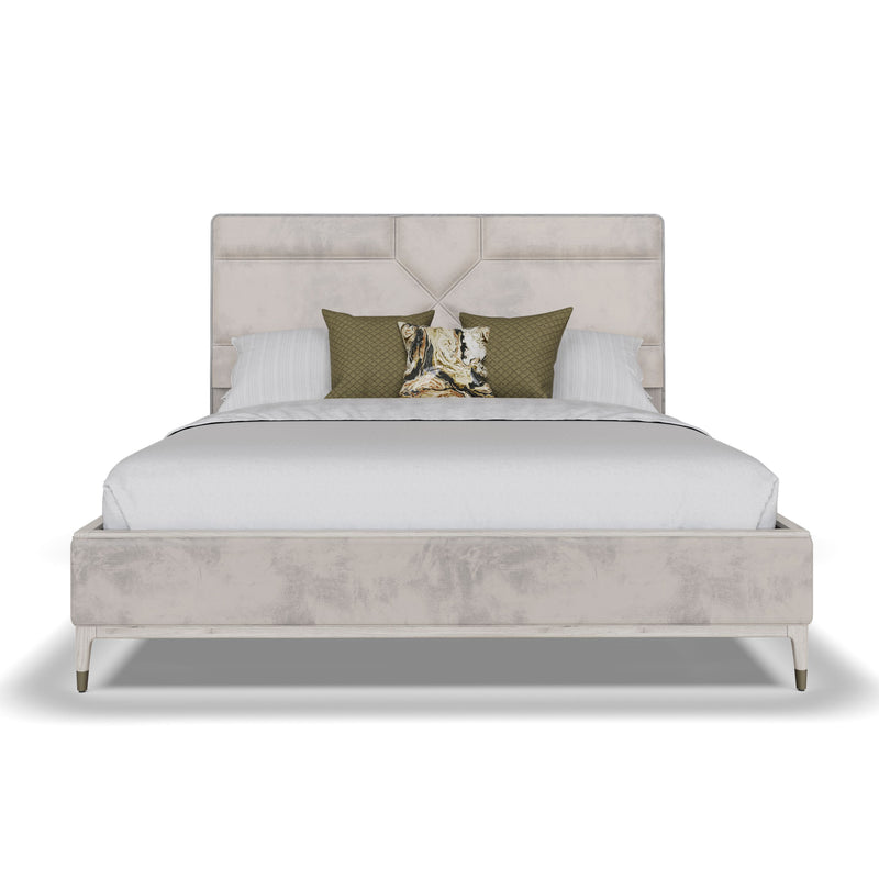 Darcy Bed 6' - Stone Sand Velvet